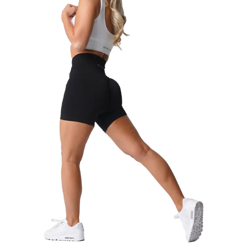 NVGTN Spandex Solid Seamless Shorts Women Soft Workout Tights Fitness Outfits Yoga Pants Gym Wear - Slobuy
