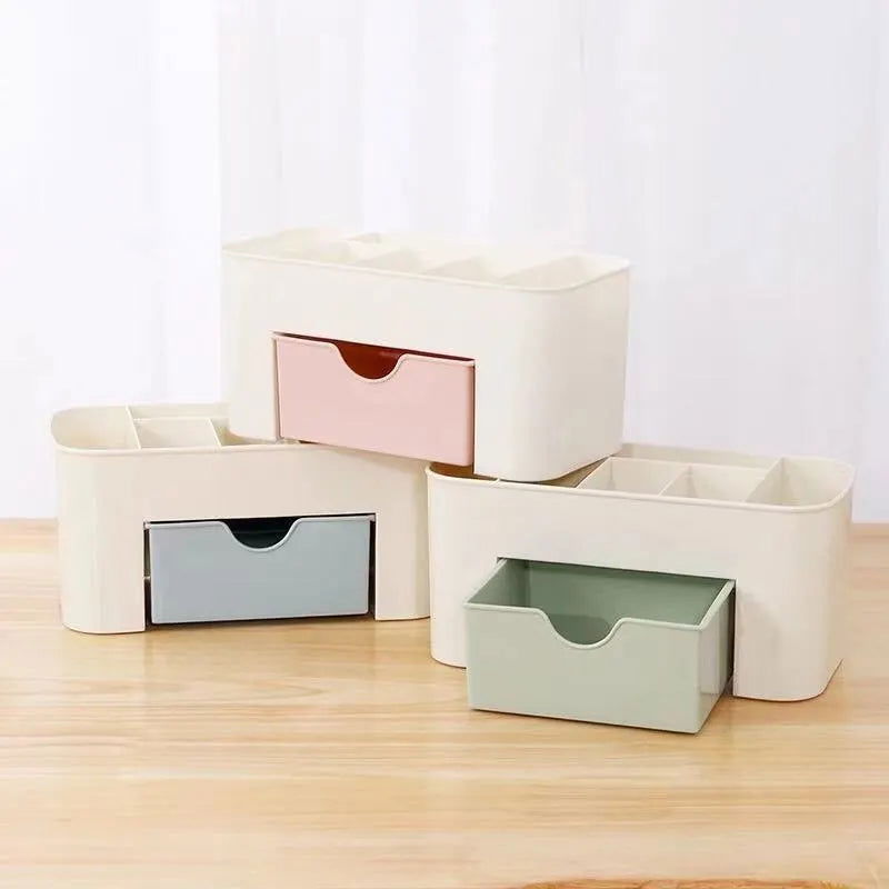 Nail Storage Box Container Cotton Swab Storage Box Accessories Cleaning Desktop Tools Multifunctional Jewelry Box Cosmetic Stor - Slobuy
