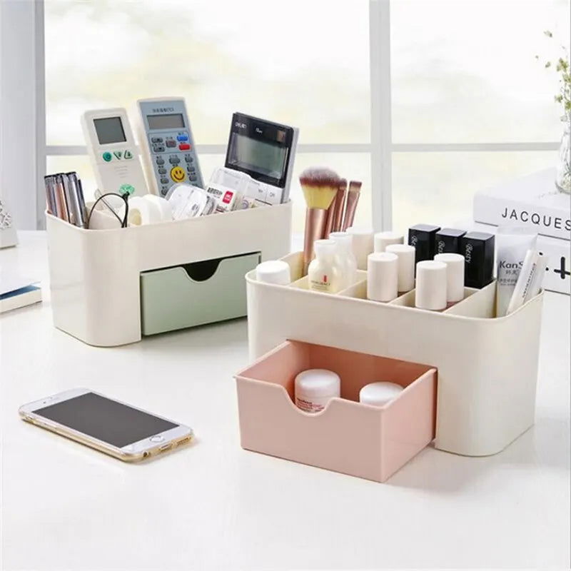 Nail Storage Box Container Cotton Swab Storage Box Accessories Cleaning Desktop Tools Multifunctional Jewelry Box Cosmetic Stor - Slobuy