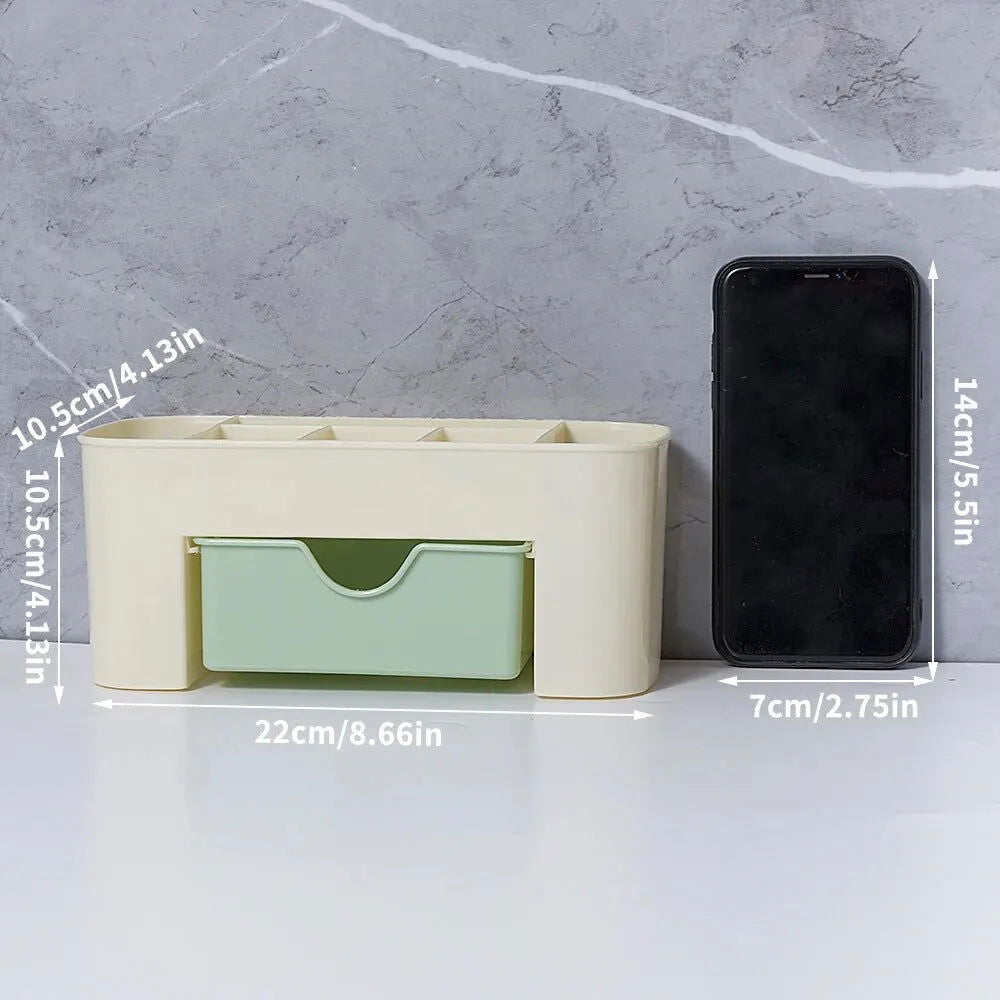 Nail Storage Box Container Cotton Swab Storage Box Accessories Cleaning Desktop Tools Multifunctional Jewelry Box Cosmetic Stor - Slobuy