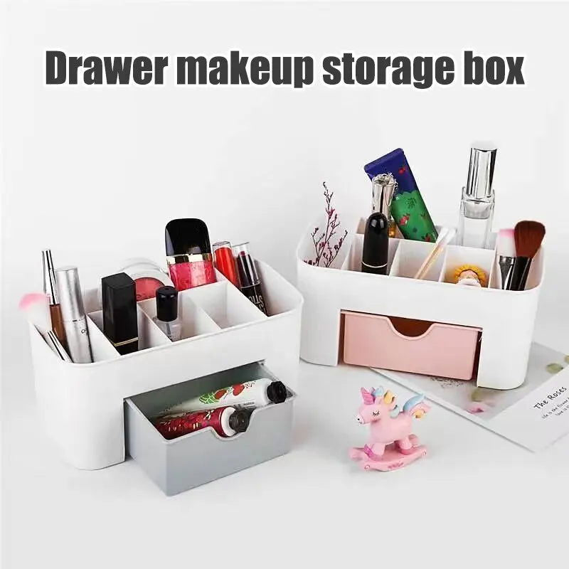 Nail Storage Box Container Cotton Swab Storage Box Accessories Cleaning Desktop Tools Multifunctional Jewelry Box Cosmetic Stor - Slobuy
