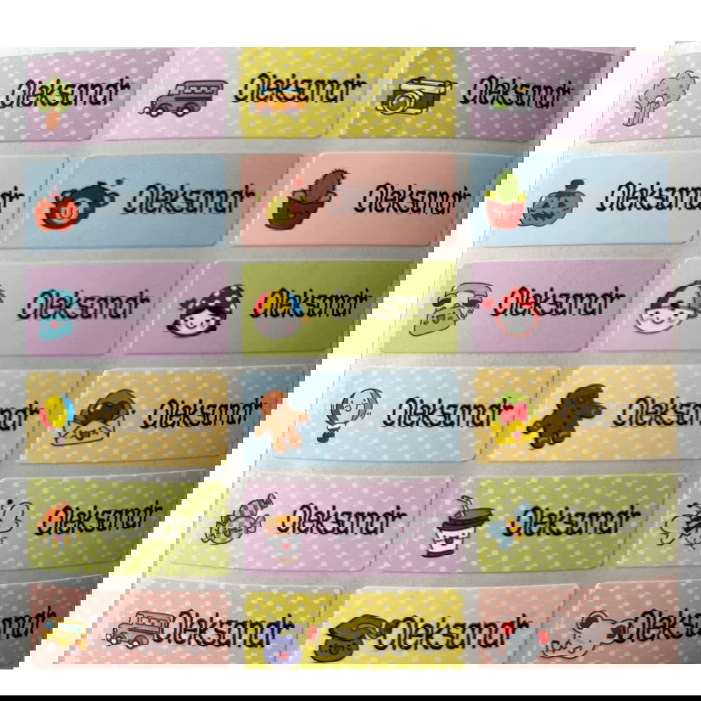 Name Tag Stickers Custom Stickers Waterproof Personalized Labels Kids School Stationery Office Logo Stickers S Size - Slobuy