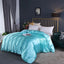 Natural Mulberry Silky Blending Duvet Cover Queen Soft Smooth Quilt Cover Luxury Satin Home King Size Blanket Comforter Covers - Slobuy