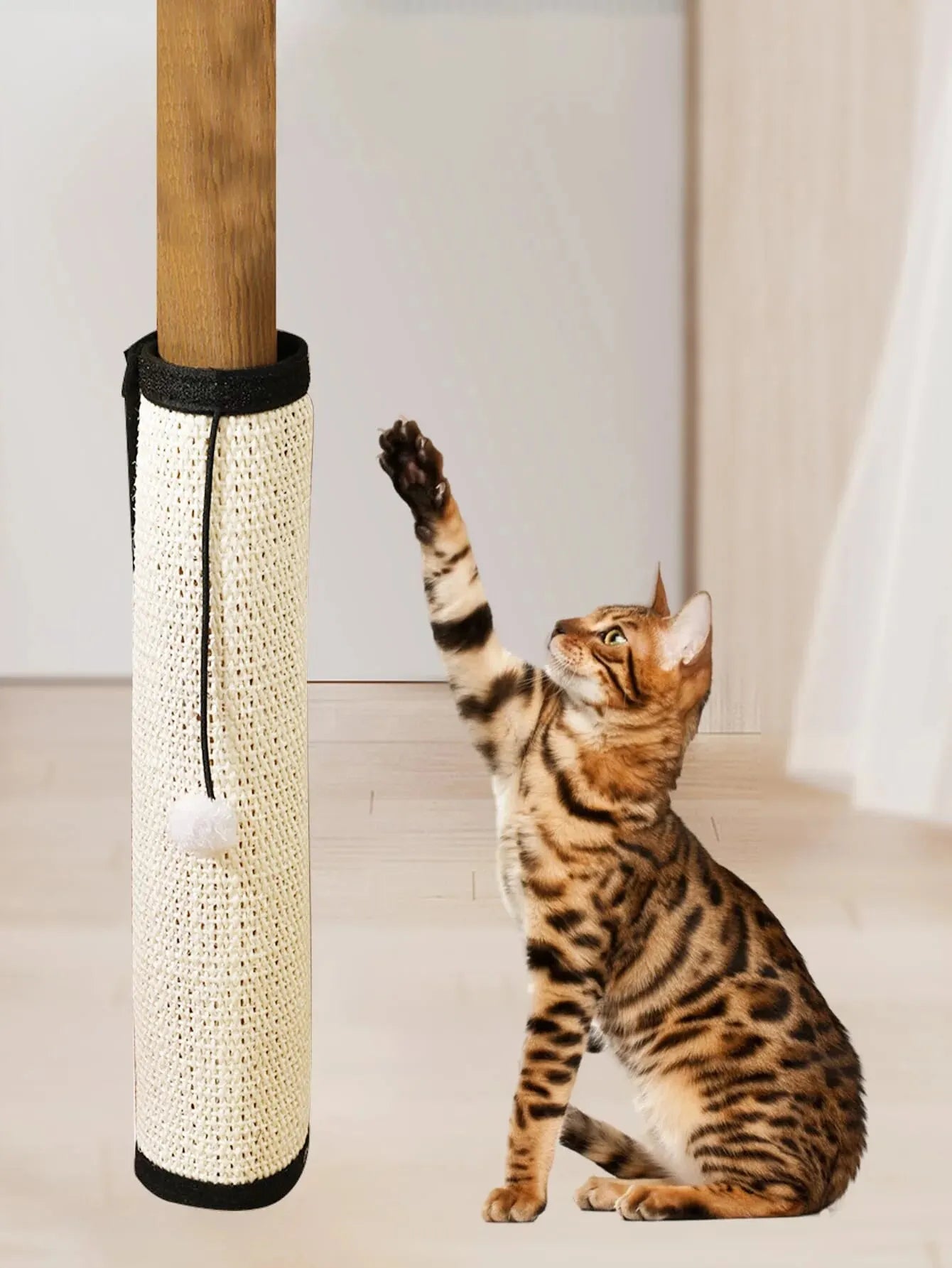 Natural Sisal Cat Scratcher Mat - Protects Furniture and Grinds Claws - Indoor Cat Scratching Pad - Slobuy
