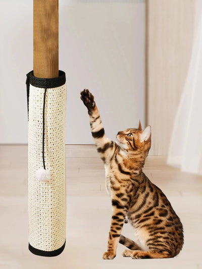 Natural Sisal Cat Scratcher Mat - Protects Furniture and Grinds Claws - Indoor Cat Scratching Pad - Slobuy