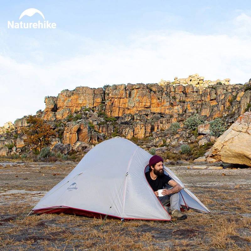 Naturehike 2 Person Camping Tent Ultralight Waterproof Nylon Trekking Tents Hiking Backpacking Shelter Tent Outdoor Travel Tent - Slobuy