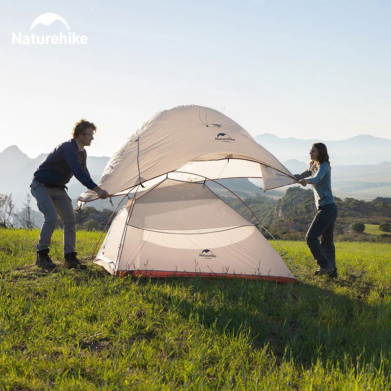 Naturehike 2 Person Camping Tent Ultralight Waterproof Nylon Trekking Tents Hiking Backpacking Shelter Tent Outdoor Travel Tent - Slobuy