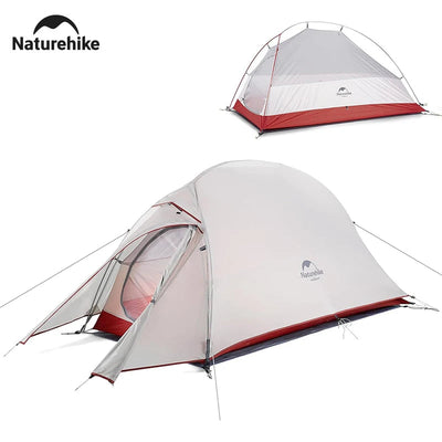 Naturehike Camping Tent Ultralight Portable Cloud Up 1 Person Shelter Tent Folding Backpack Waterproof Tent Travel Beach Tent - Slobuy