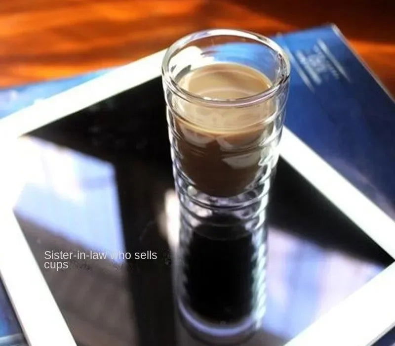 Nespresso Coffee Mug Heat Resistant Double Wall Tea Glass Cup Beer Coffee Handmade Creative Cold Beverage Transparent Drinkware - Slobuy