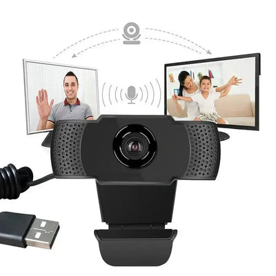 New 1080P Webcam Full HD Web Camera With LED Fill Light Microphone USB Plug Web Cam For PC Computer Mac Laptop Desktop Camera - Slobuy