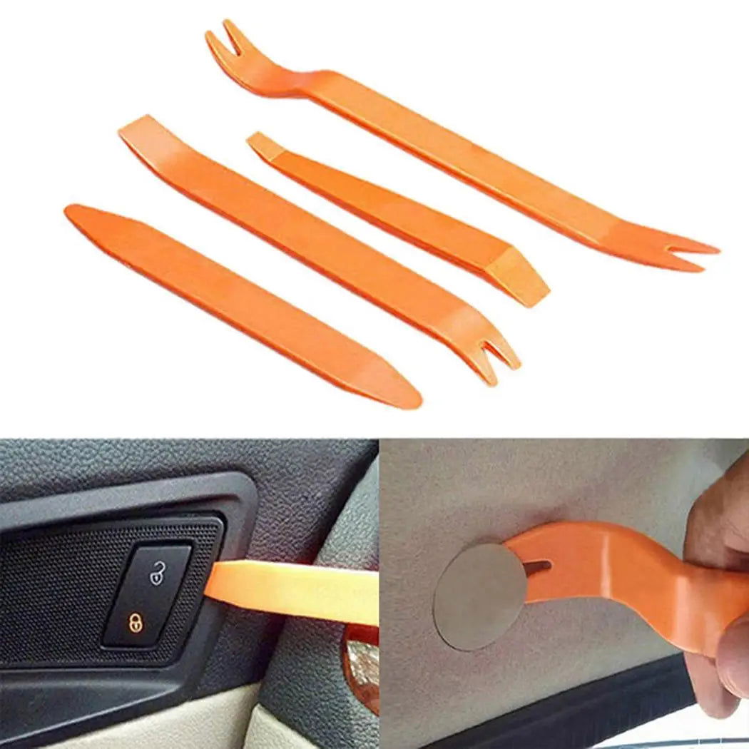 New 4pcs Auto Car Radio Panel Door Clip Trim Dash For Volkswagen VW POLO cc Tiguan Passat B5 B6 B7 Golf MK6 Jetta MK5 MK6 - Slobuy