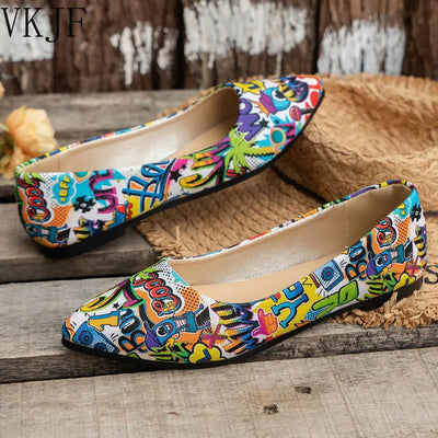 New Arrival 2024 Women Pointed Toe Beautiful and Fashion Summer Shoes Flat Ballerina Comfortable Casual Women Shoes - Slobuy