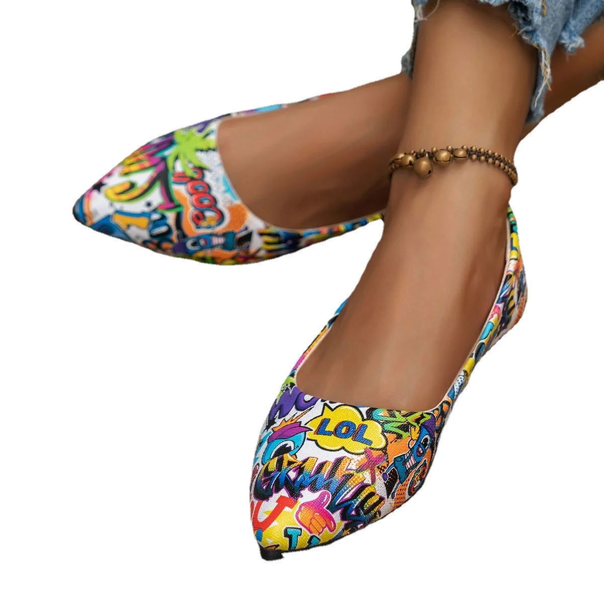 New Arrival 2024 Women Pointed Toe Beautiful and Fashion Summer Shoes Flat Ballerina Comfortable Casual Women Shoes - Slobuy