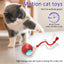 New Cat Rolling Ball Bird Chirping Interactive Cats Toys Motion Sensor Cat Toy Balls Random Rolling Pet Kitten Teaser Long Tail - Slobuy
