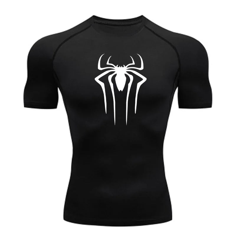 New Compression Shirt Men Fitness Gym Super Hero Sport Running T-Shirt Rashgard Tops Tee Quick Dry Short Sleeve T-Shirt For Men - Slobuy
