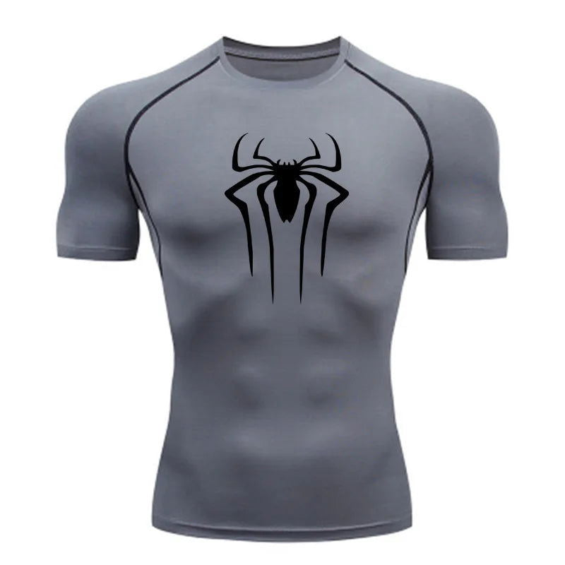 New Compression Shirt Men Fitness Gym Super Hero Sport Running T-Shirt Rashgard Tops Tee Quick Dry Short Sleeve T-Shirt For Men - Slobuy