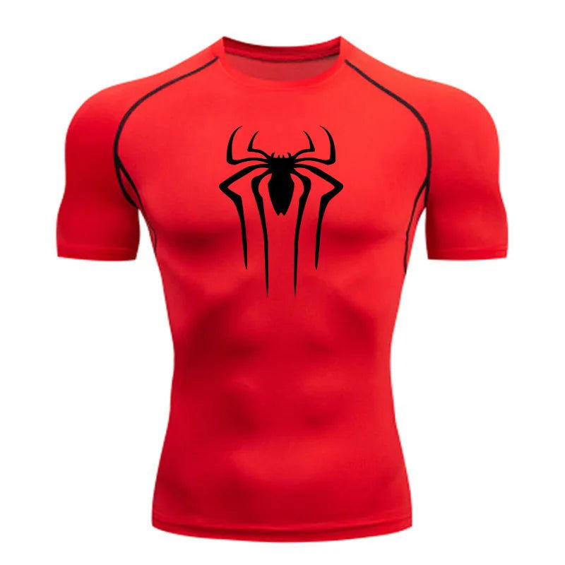 New Compression Shirt Men Fitness Gym Super Hero Sport Running T-Shirt Rashgard Tops Tee Quick Dry Short Sleeve T-Shirt For Men - Slobuy
