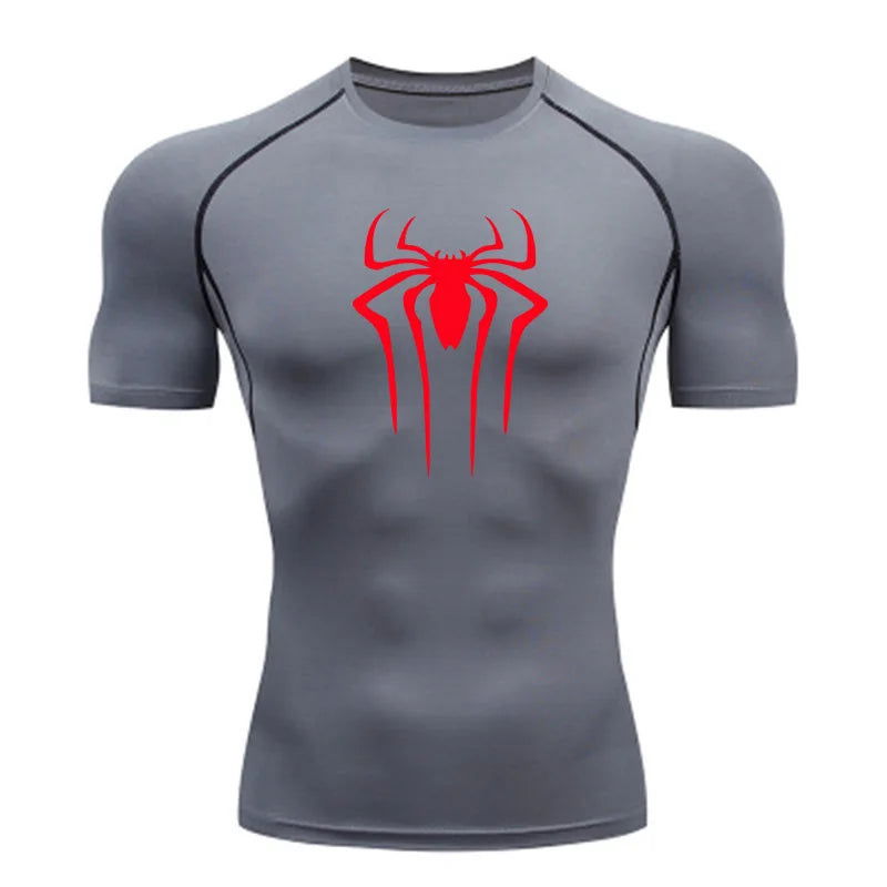 New Compression Shirt Men Fitness Gym Super Hero Sport Running T-Shirt Rashgard Tops Tee Quick Dry Short Sleeve T-Shirt For Men - Slobuy