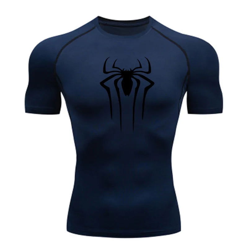 New Compression Shirt Men Fitness Gym Super Hero Sport Running T-Shirt Rashgard Tops Tee Quick Dry Short Sleeve T-Shirt For Men - Slobuy