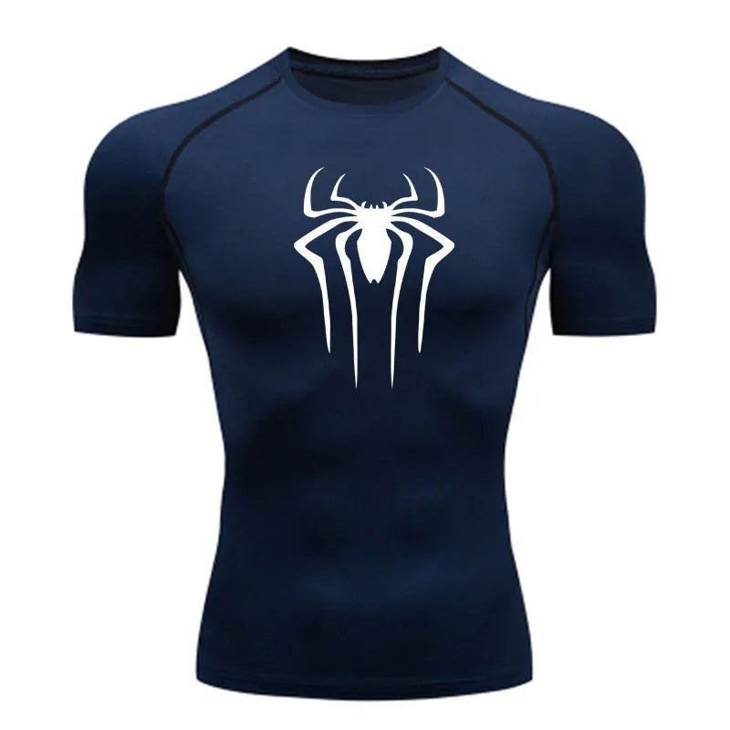 New Compression Shirt Men Fitness Gym Super Hero Sport Running T-Shirt Rashgard Tops Tee Quick Dry Short Sleeve T-Shirt For Men - Slobuy