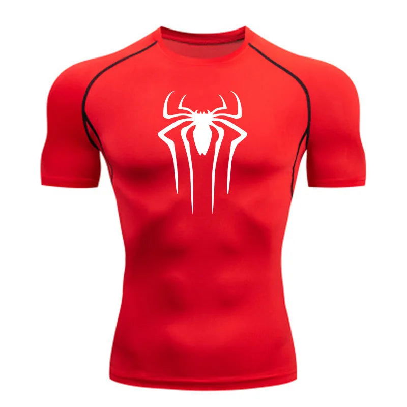 New Compression Shirt Men Fitness Gym Super Hero Sport Running T-Shirt Rashgard Tops Tee Quick Dry Short Sleeve T-Shirt For Men - Slobuy