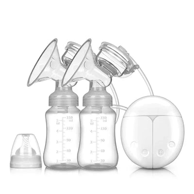 New Electric Double Breast Pump USB BPA Free Breast Pumps Baby Breast Feeding With Nursing Pads and Breast Milk Storage Gift Set - Slobuy