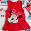 New Fashion Baby Girls Dress Summer Dress Cartoon Cotton Red Minnie Dress Princess Dress Children's Girl Clothing 1-6Years - Slobuy