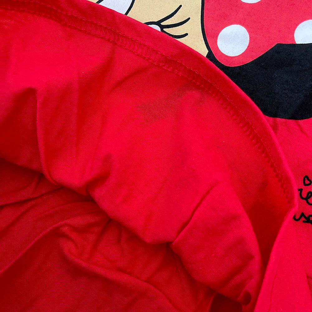 New Fashion Baby Girls Dress Summer Dress Cartoon Cotton Red Minnie Dress Princess Dress Children's Girl Clothing 1-6Years - Slobuy