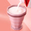 New Folding Coffee Cup Portable Outdoor Folding Water Cup Travel Carrying Cup with Lid Mouthwash Cup - Slobuy
