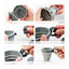 New Folding Coffee Cup Portable Outdoor Folding Water Cup Travel Carrying Cup with Lid Mouthwash Cup - Slobuy