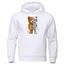 New Funny Teddy Bear Robot Hoodie Robotic Bear Clothing Casual Hooded Men Fashion Sweatshirts Fleece Oversized Loose Streetwear - Slobuy