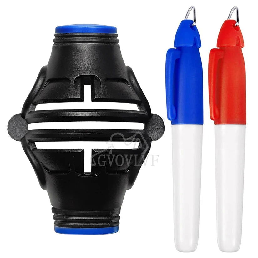New Golf Ball Markers Golf Ball Line Drawing Marker 360-Degree and 180-Degree Liner Drawing Alignment Tool Kit For Golfers - Slobuy