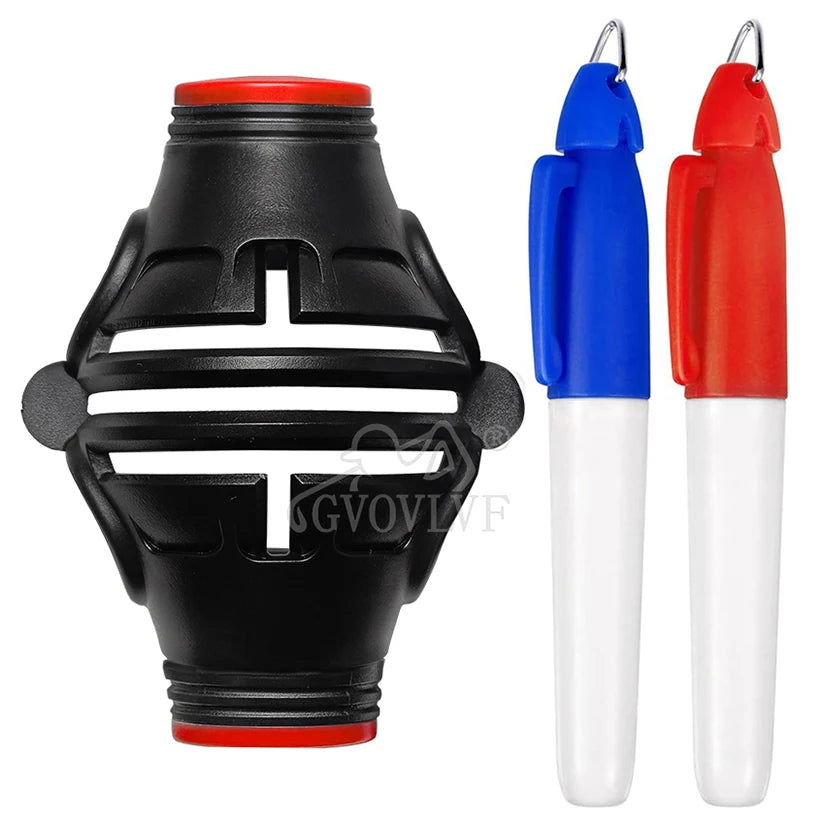 New Golf Ball Markers Golf Ball Line Drawing Marker 360-Degree and 180-Degree Liner Drawing Alignment Tool Kit For Golfers - Slobuy