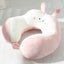 New Hump Cartoon U-shaped Pillow Pp Cotton Crystal Velvet Embroidery U-shaped Pillow Car Neck Pillow Office Nap Neck Pillow - Slobuy