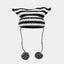 New Japanese Streetwear Harajuku Beanie Little Devil Striped Knitted Hat Women Girls Autumn Winter Cute Cat Ears Cap - Slobuy