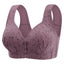 New Large-sized Pregnant Women's Breastfeeding Bra Comfortable Traceless Front Buckle Fixed Cup Thin Vest Style Underwear - Slobuy