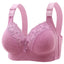 New Large Luxury Lace  Without Steel Ring Bra Side Fold Side Breast Large Breast Display Small Adjustment Shaped Mom's Underwear - Slobuy