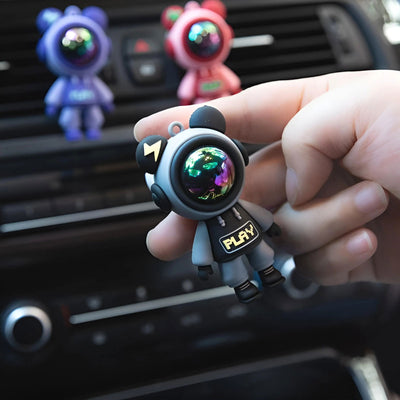 New Lightning Violent Bear Doll Outlet Perfume Clip Cartoon Astronaut Car Chain Couple Bag Pendant Creative Auto Accessories - Slobuy