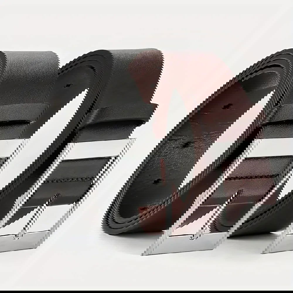 New Luxury Belt for Men PU Leather Belt Metal Pin Buckle High Quality Famous Brand Designer Waist Strap Belts for Jeans Men Belt - Slobuy