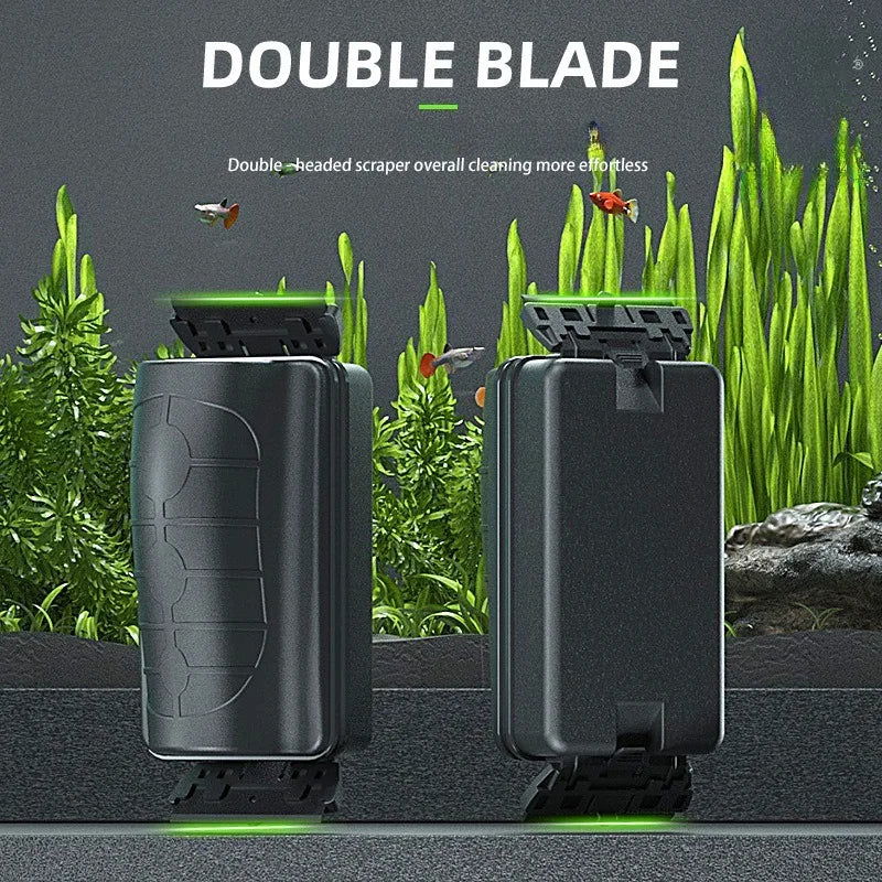 New Magnetic Aquarium Fish Tank Brushes Floating Clean Glass Window Algae Scraper Cleaner Brush Scrubber Aquarium Accessories - Slobuy