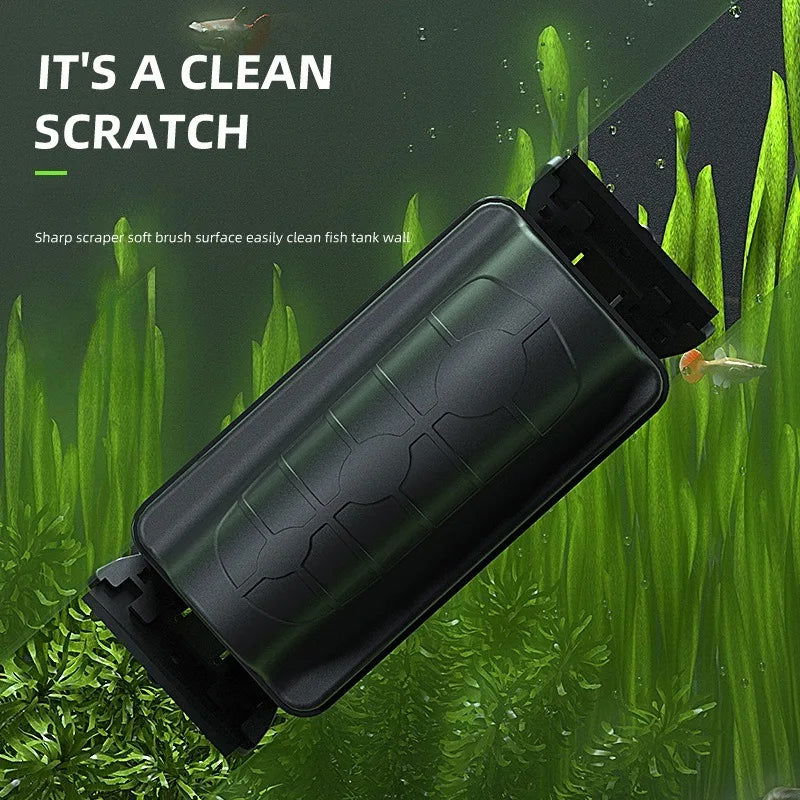 New Magnetic Aquarium Fish Tank Brushes Floating Clean Glass Window Algae Scraper Cleaner Brush Scrubber Aquarium Accessories - Slobuy