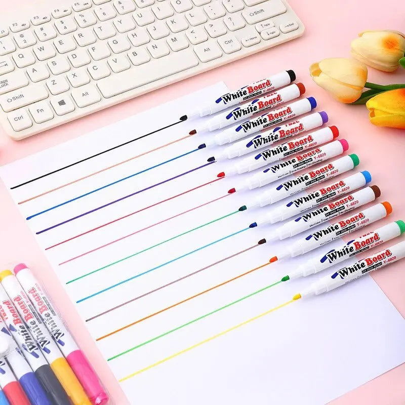 New Marker Set Watercolor Pen Refill Marker Art Supplies School Washable Christmas Gift 12 Color Refill With Spoon - Slobuy