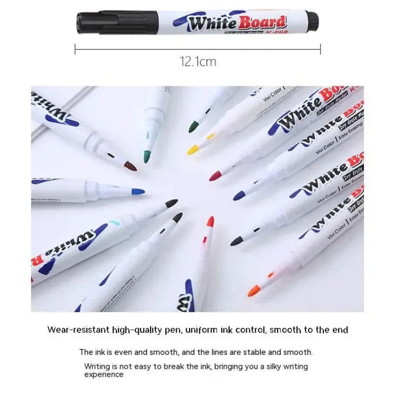 New Marker Set Watercolor Pen Refill Marker Art Supplies School Washable Christmas Gift 12 Color Refill With Spoon - Slobuy