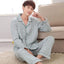 New Men's 2-Piece Pajamas Homewear Men's Spring And Autumn  Large Size Thin Section Of Autumn And Winter Leisure Homewear - Slobuy