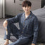 New Men's 2-Piece Pajamas Homewear Men's Spring And Autumn  Large Size Thin Section Of Autumn And Winter Leisure Homewear - Slobuy