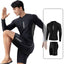New Men's Quick-Drying Swimsuit Long-Sleeved Sun-proof Beach T-shirt Snorkeling Surfing Suit Water Sports Swimsuit Surfing Top - Slobuy