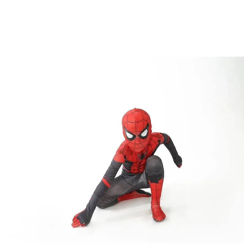New Miles Morales Far From Home Cosplay Costume Zentai Costume Superhero Bodysuit Spandex Suit for Kids Custom Made - Slobuy