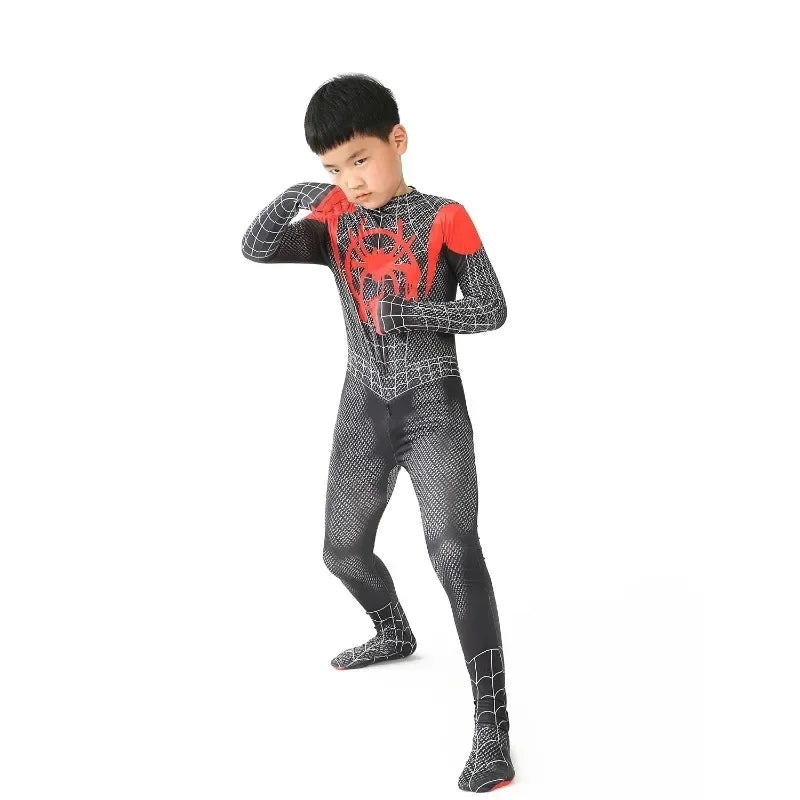 New Miles Morales Far From Home Cosplay Costume Zentai Costume Superhero Bodysuit Spandex Suit for Kids Custom Made - Slobuy