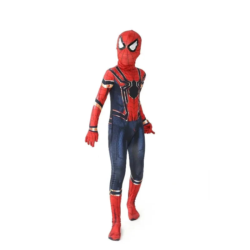 New Miles Morales Far From Home Cosplay Costume Zentai Costume Superhero Bodysuit Spandex Suit for Kids Custom Made - Slobuy