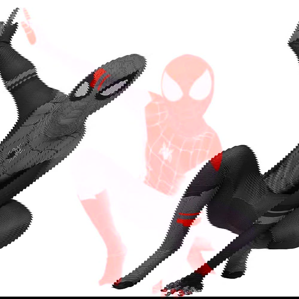 New Miles Morales Far From Home Cosplay Costume Zentai Costume Superhero Bodysuit Spandex Suit for Kids Custom Made - Slobuy